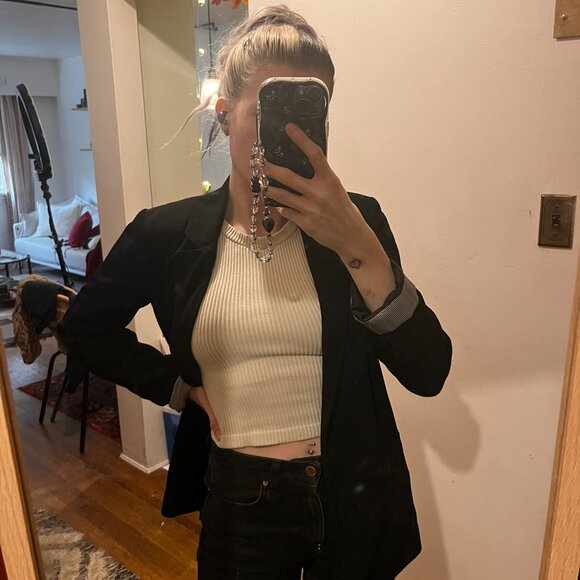 Cuffed blazer jacket - Picture 2 of 4